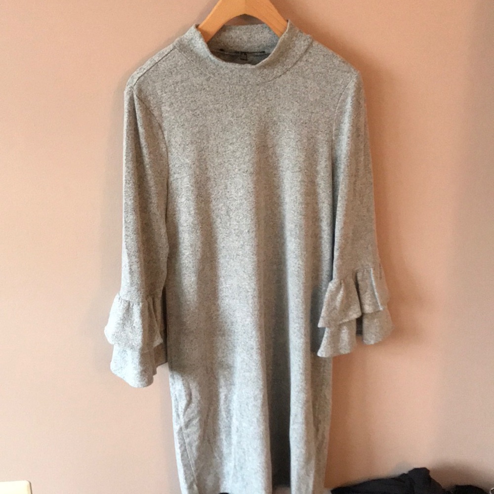 WHBM grey knit dress